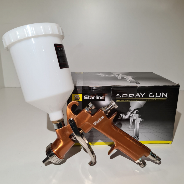 Pistol de vopsit Starline NP W400G cana plastic 0.6 litri duza 1.8 mm [5]