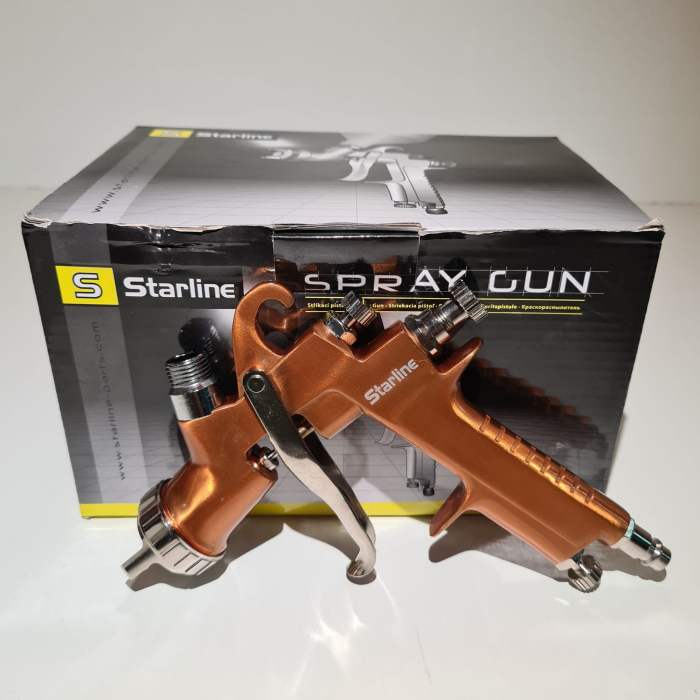 Pistol de vopsit Starline NP W400G cana plastic 0.6 litri duza 1.8 mm [4]
