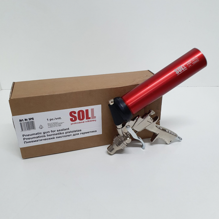 Pachet pistol + mastic, Soll SPG, profesional pentru pulverizat masticu polimer in cartuse + 24 buc mastic Soll SP6 [3]