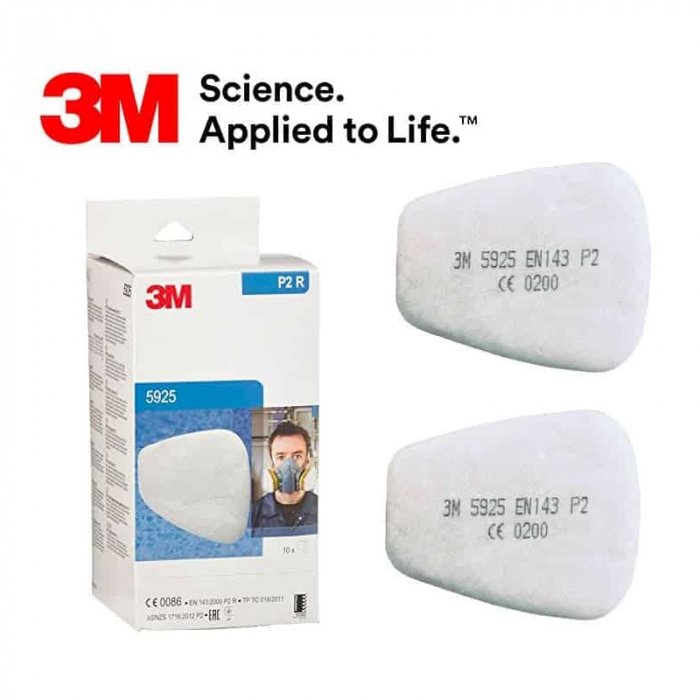 Prefiltre pentru masca 3M™ 5925 protectie particule P2 compatibile cu toate filtrele (set 2 filtre) [1]