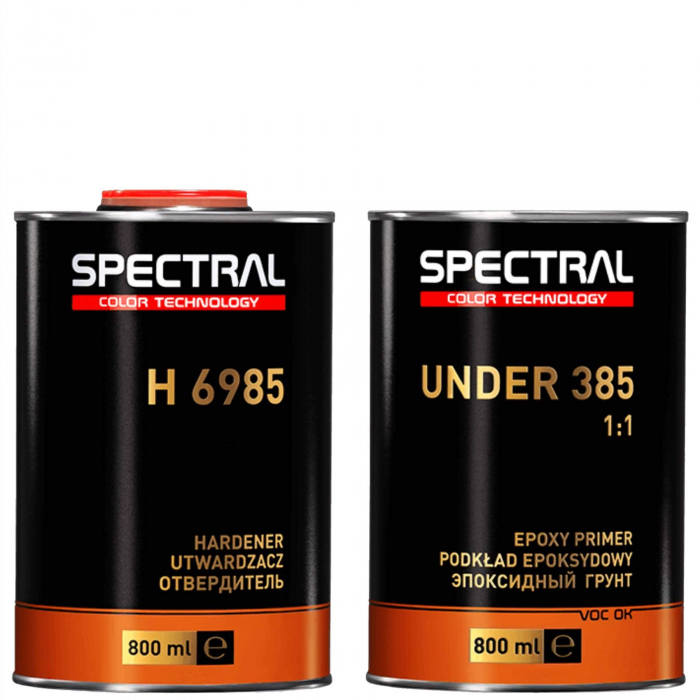 Primer / Filler epoxidic, Novol Under 385, culoare alb / gri / negru, gramaj 800 ml filler + 800 ml intaritor [1]
