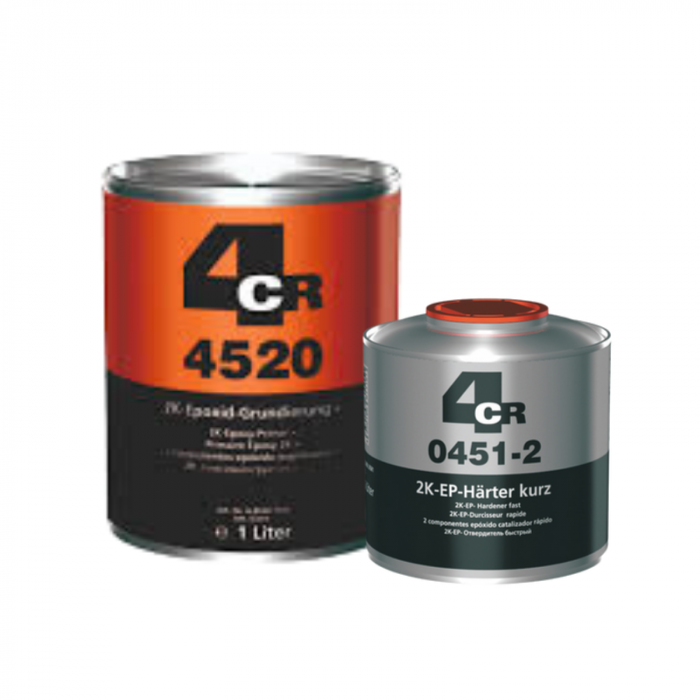 Epoxy primer, 4CR 4520 2:1, anticoroziv, cantitate 1 litru, cu intaritor 0.5 litri [1]