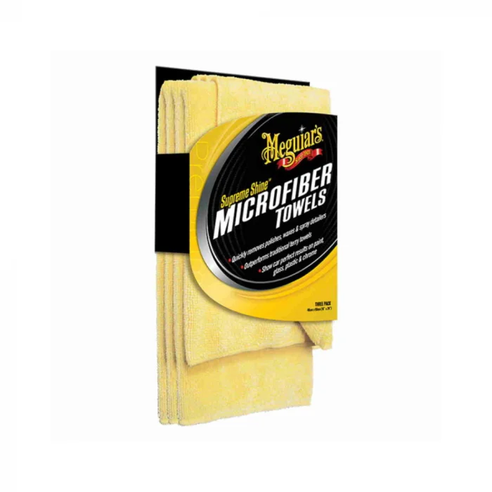 Prosop microfibra, Meguiar's Supreme Shine Microfiber Towel, pentru detailing auto interior / exterior, 40 x 60 cm, set 3 bucati [1]
