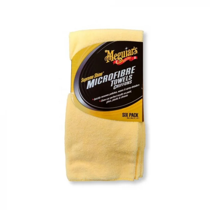 Prosop microfibra, Meguiar's Supreme Shine Microfiber Towel, pentru detailing auto interior / exterior, 40 x 60 cm, set 6 bucati [1]