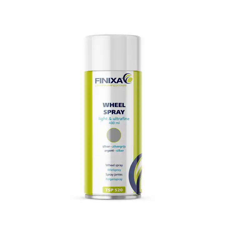 Spray vopsea, Finixa TSP 5X0, culoare negru/argintiu jante, gramaj 400 ml [1]