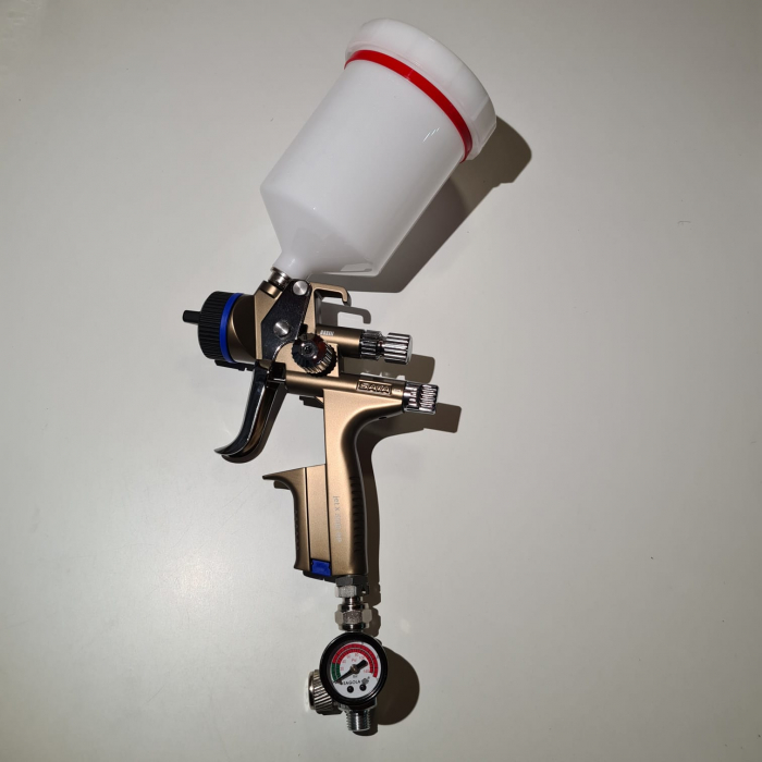 Regulator de presiune aer cu manometru mecanic, Sagola RC2, montare pe furtun, cupla 1/4, maxim 10 bar [4]