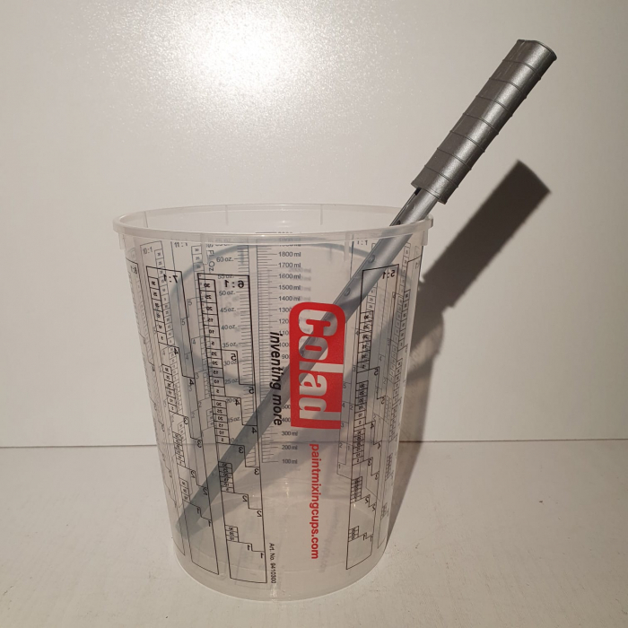 Rigla de mixat vopsea, Finixa MPP 0200, rezistente la solvent, forma in S, lungime 30cm, 1 bucata [2]