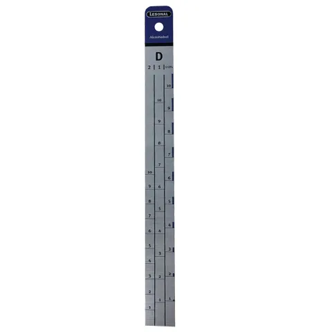 Rigla mixare metalica, Lesonal #D, gradata 2:1:10% [1]