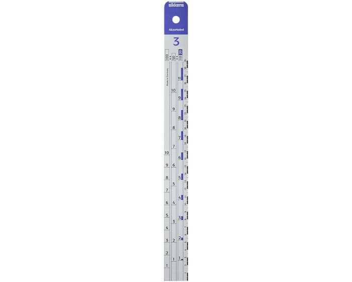 Rigla mixare metalica, Sikkens #3, gradata 100:50:10/20 [1]
