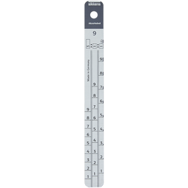 Rigla mixare metalica, Sikkens #9, gradata 3:1(+10%):1/3:1:1 [1]