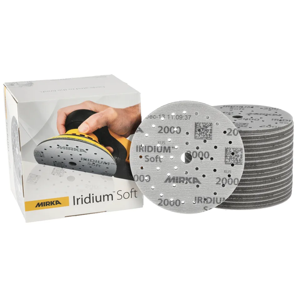 Disc spuma polish, Mirka Iridium™ Soft, pe burete velcro, diametru Ø 150 mm [1]