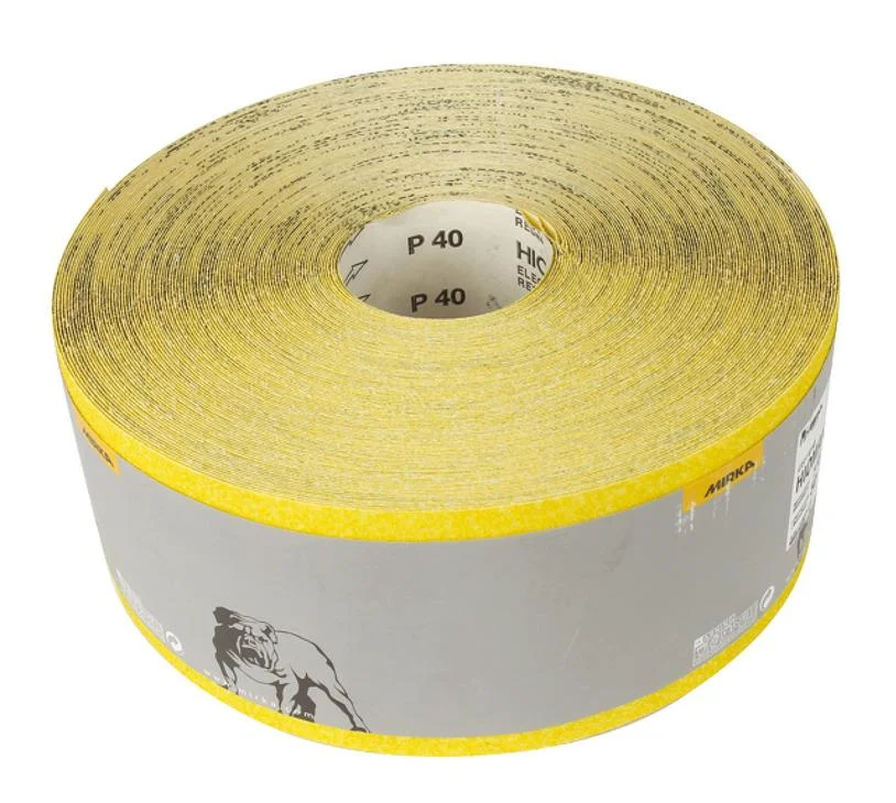 Rola hartie abraziva, Mirka® Gold, prindere velcro, duritati P60 - P320, dimensiune 70 mm x 50 metri [2]