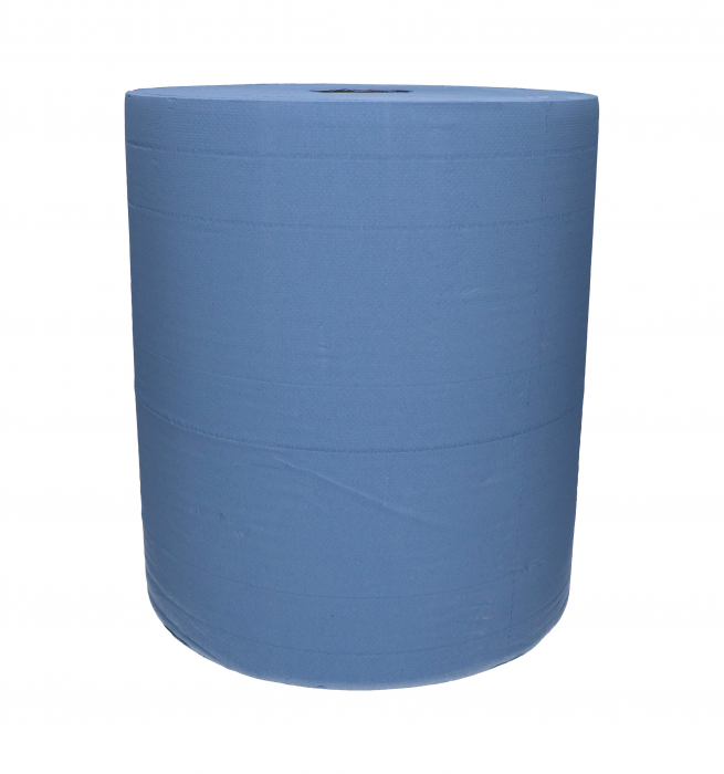 Rola hartie, Finixa SOF 60, 1000 servetele, 3 straturi, culoare albastru, dimensiune 370x370mm [1]