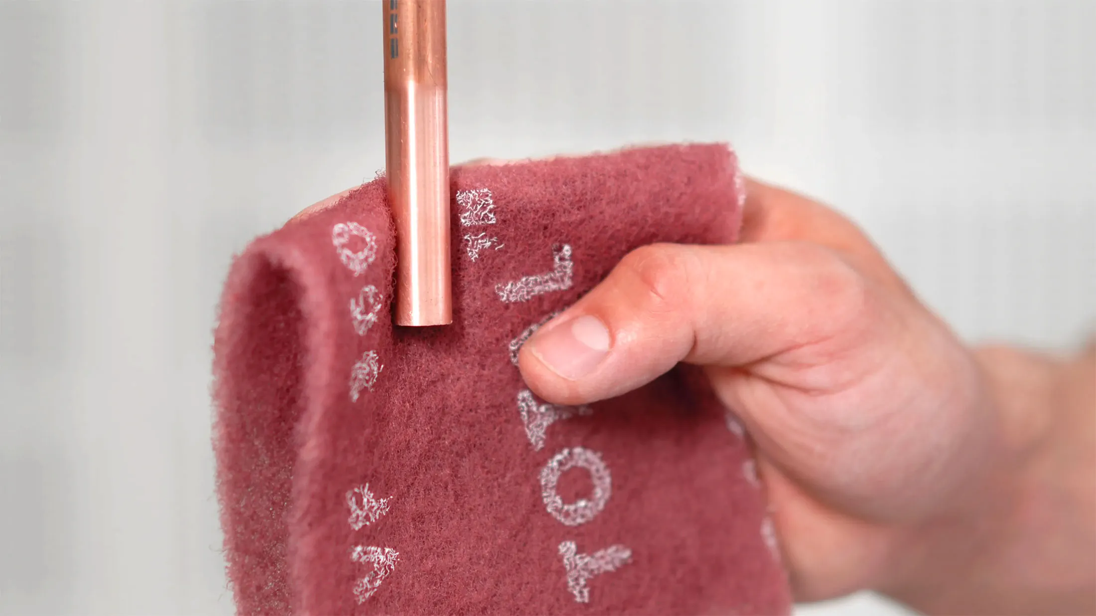 Rola pasla abraziva, Mirka Mirlon Total®, gri/rosu, dimensiune 115 mm x 10 metri [2]