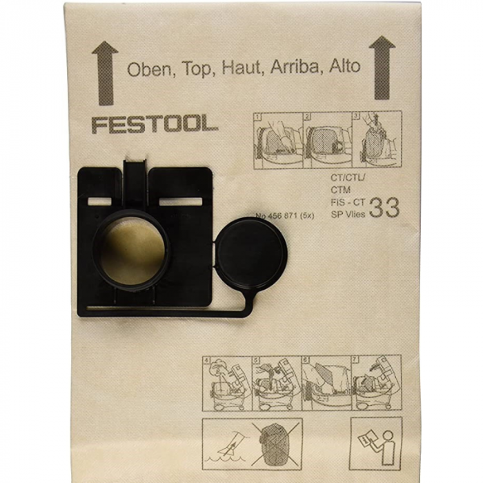 Set 5 saci, Festool FIS-CT 33, pentru aspirator CT 33 [1]