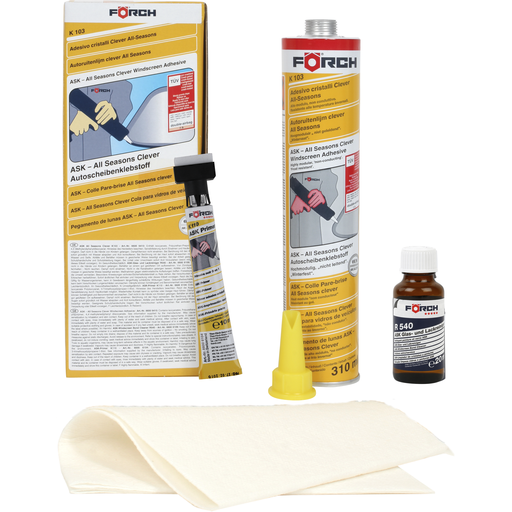 Set adeziv parbriz, Forch K103, timp de uscare 1 ora, gramaj 400 ml [1]