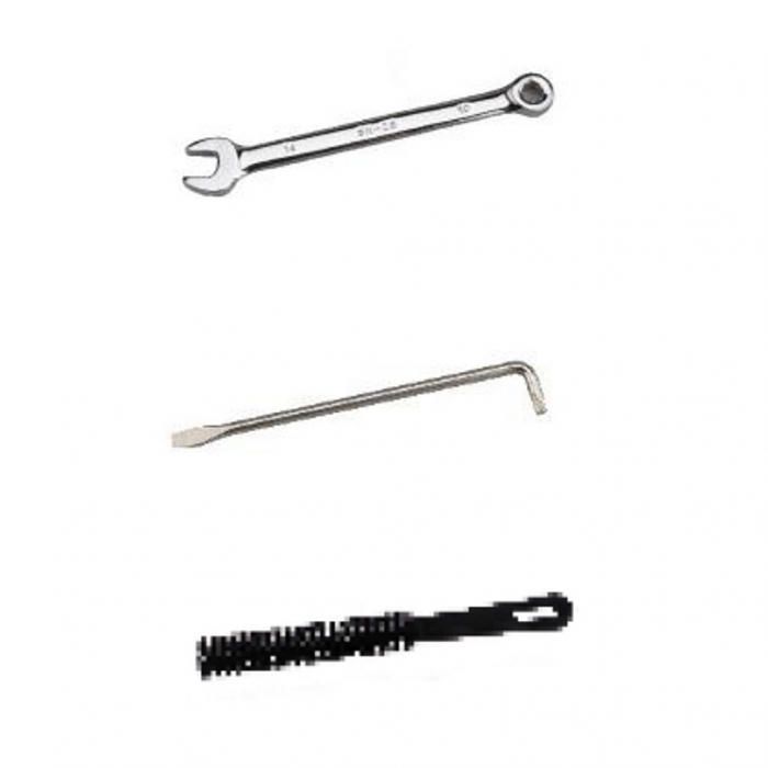 Set montaj, DeVilbiss SN-406, cheie, șurubelniță Trox și set de perii [1]