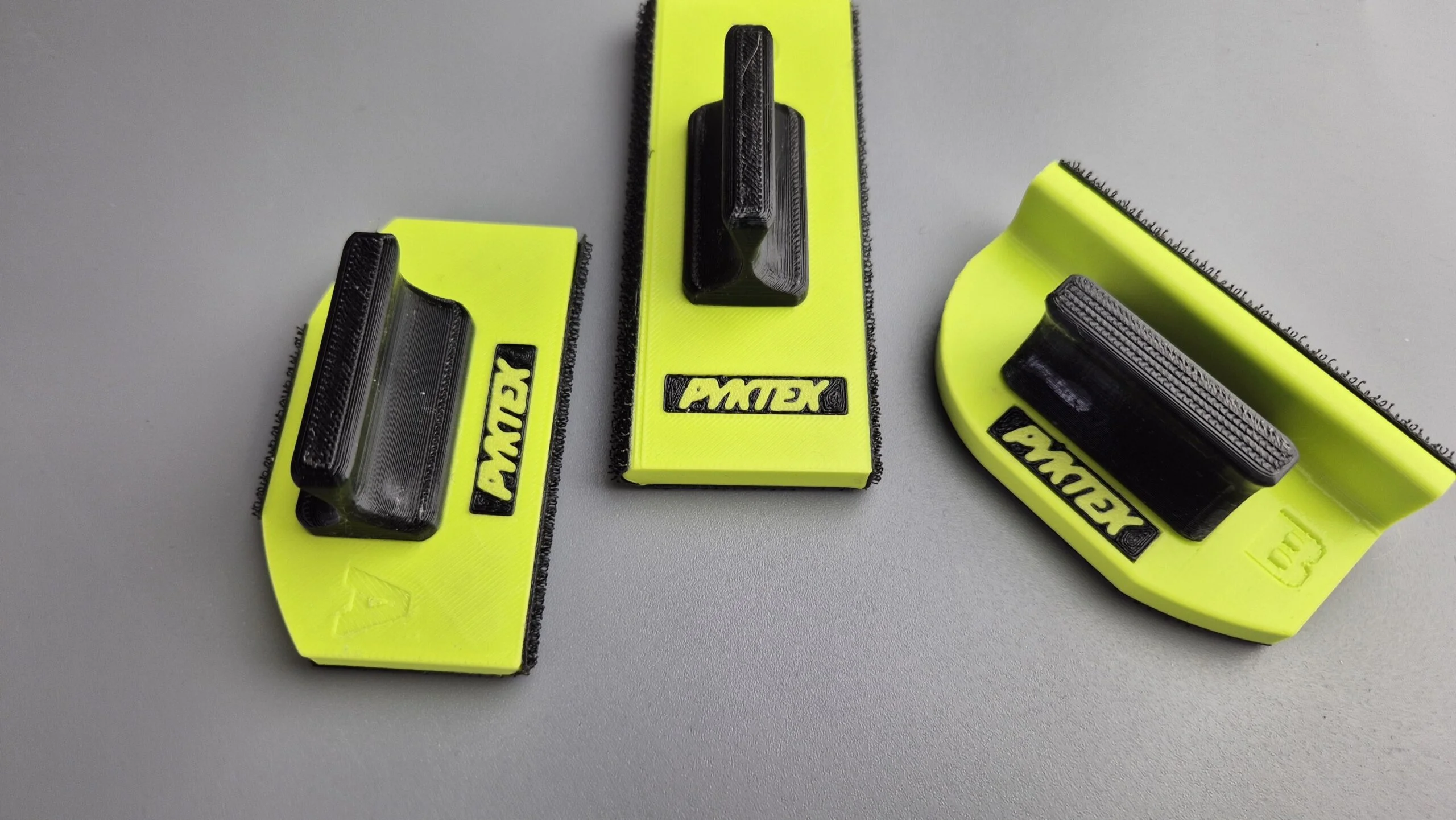 Set blocuri de slefuit, Pyktek Italia PKMP25, cu prindere velcro 3 piese + sablon taiat abraziv [3]