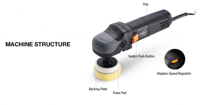 Mini masina de polish, ShineMate EP804K, diametru Ø 31, 50, 75 mm + accesorii [3]