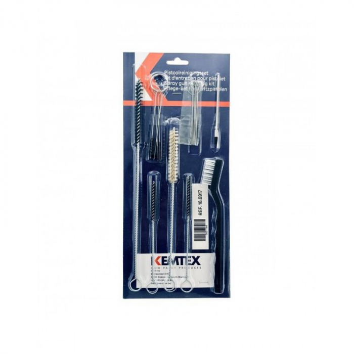 Set curatat, Kemtex 16.6917, curatat si intretinere pistol de vopsit, pachet 17 piese [2]