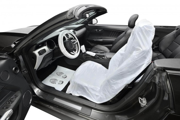 Set protectie interior auto, Serwo Group 5990757, pachet 100 seturi 5 in 1 (scaun, volan, presuri, schimbator, frana de mana) [3]