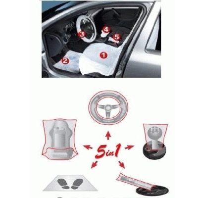 Set protectie interior camioane, Serwo Group 5990757, pachet 100 seturi 5 in 1 (scaun, volan, presuri, schimbator, frana de mana) [2]