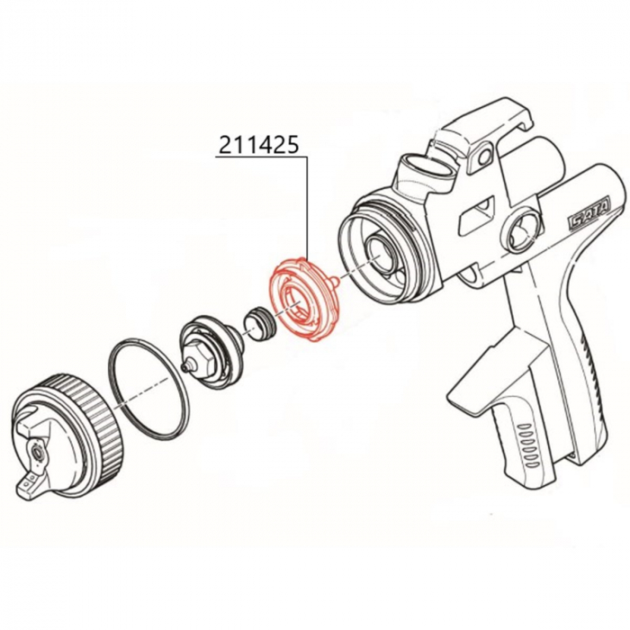 Set trei garnituri, SATA 211425, pentru pistol SATAjet 5500, jet 5000, jet RP [2]