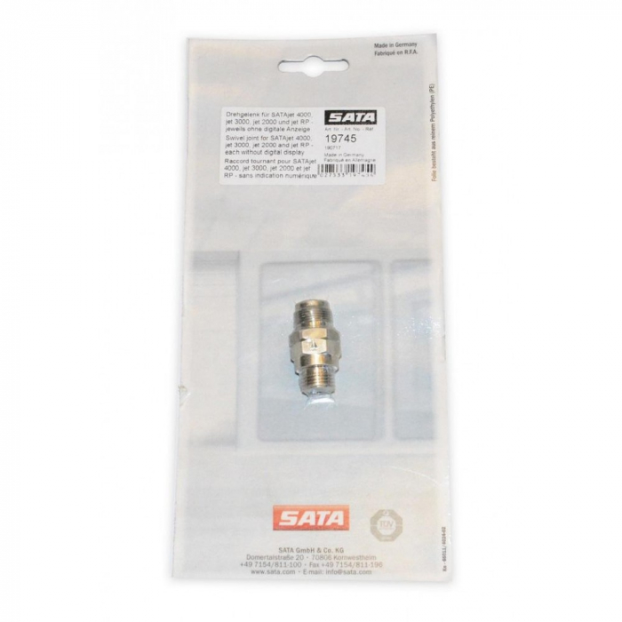 Articulatie pivotanta SATA G 1/4 pentru pistoale de pulverizare SATA jet 5000, jet 4000, jet3000, jet 2000 si jet RP [2]