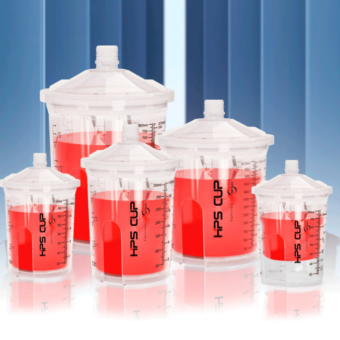 Sistem aplicat vopseaua, Prima Cups, HPS Cup, 50 pahare fara inel + 50 capace [4]