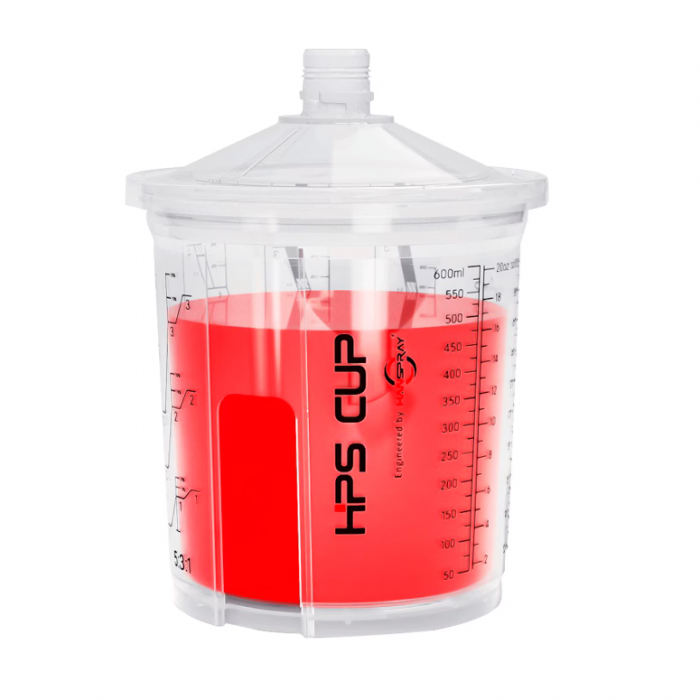 Sistem aplicat vopseaua, Prima Cups, HPS Cup, 50 pahare fara inel + 50 capace [1]
