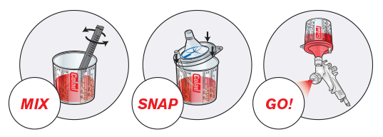 Sistem aplicat vopseaua Snap Lid System® Colad 50 pahare + 50 filtre [12]