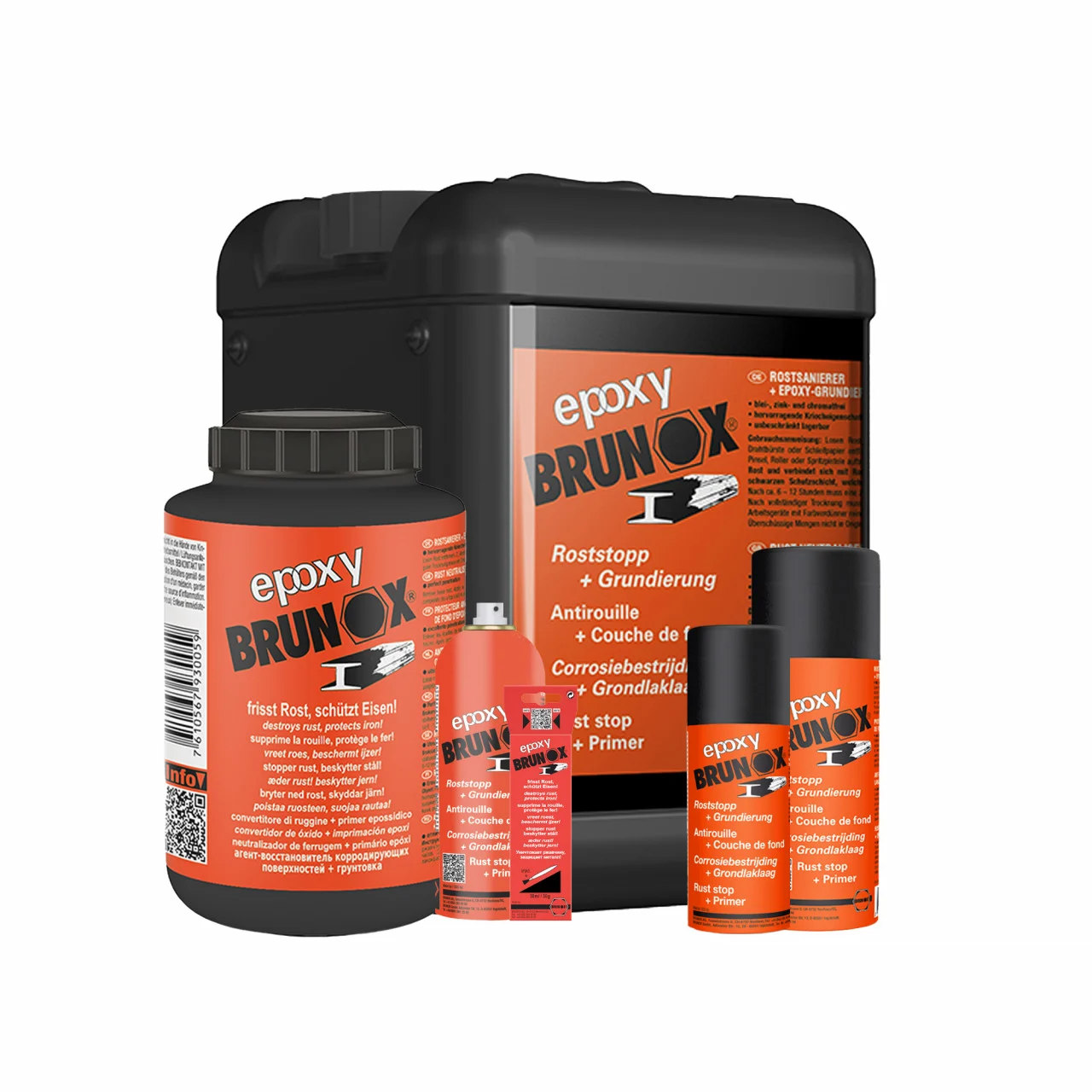 Solutie anticoroziune si grunduire, Solutie Brunox EPOXY - tratament antirugina, Inhibitor rugina, diferite gramaje [2]
