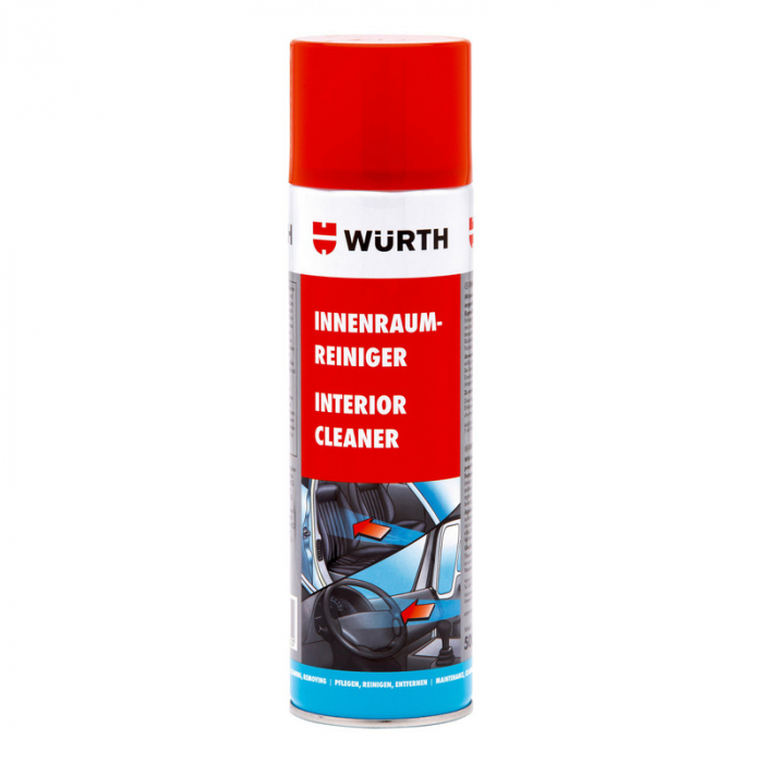 Solutie de curatat, Wurth 890 25, pentru interior, cu spuma activa, cantitate 0.5  litri [1]