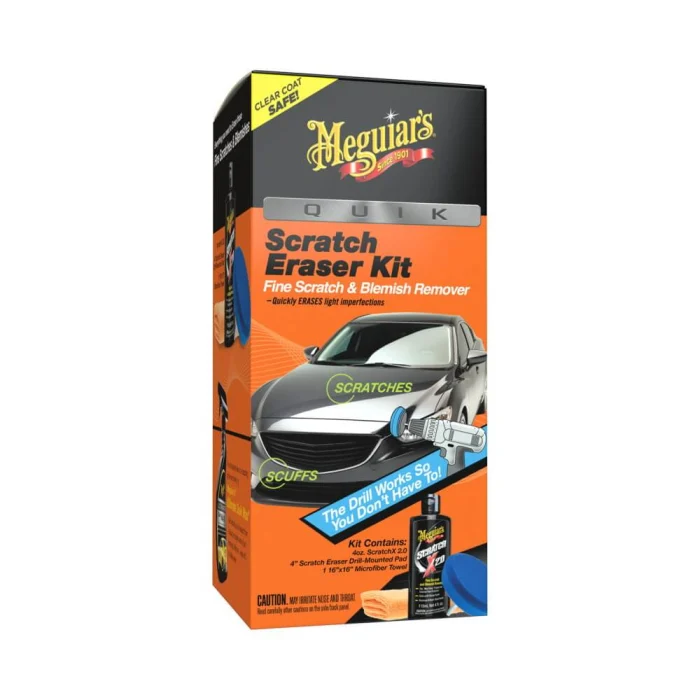 Kit indepartare zgarieturi, Meguiar's Scratch Eraser Kit, include pasta polish, burete aplicator si laveta [1]