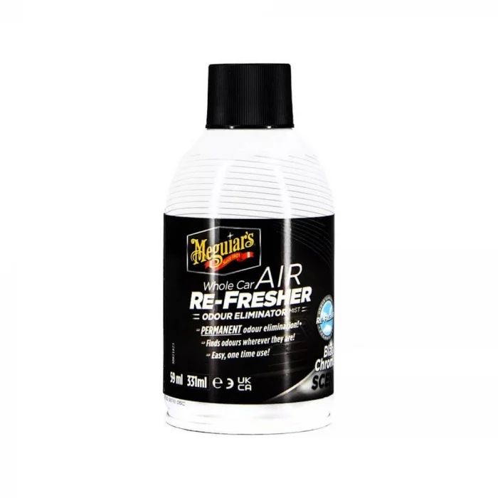 Odorizant auto, Meguiar's Whole Car Air Refresher Odor Eliminator Mist Black Chrome Scent, gramaj 331 ml [1]