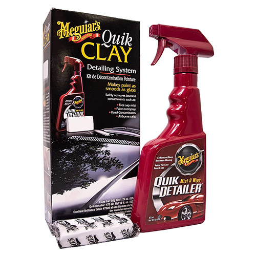 Kit decontaminare, Meguiar's Quik Clay Detailing System, contine solutie detailing si argila decontaminare [1]