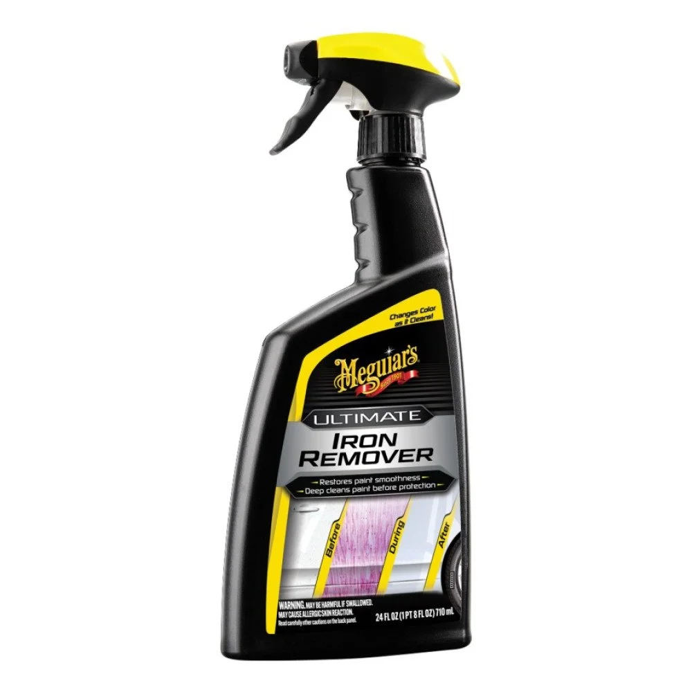 Solutie pentru înlăturat depuneri fier, Meguiar's Ultimate Iron Remover, pentru indepartare particule metalice de pe jante, gramaj 710 ml [1]