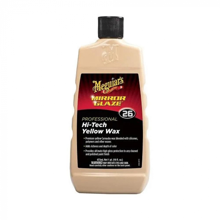 Ceara auto, Meguiar's Mirror Glaze Hi-Tech Yellow Wax, gramaj 473 ml [1]