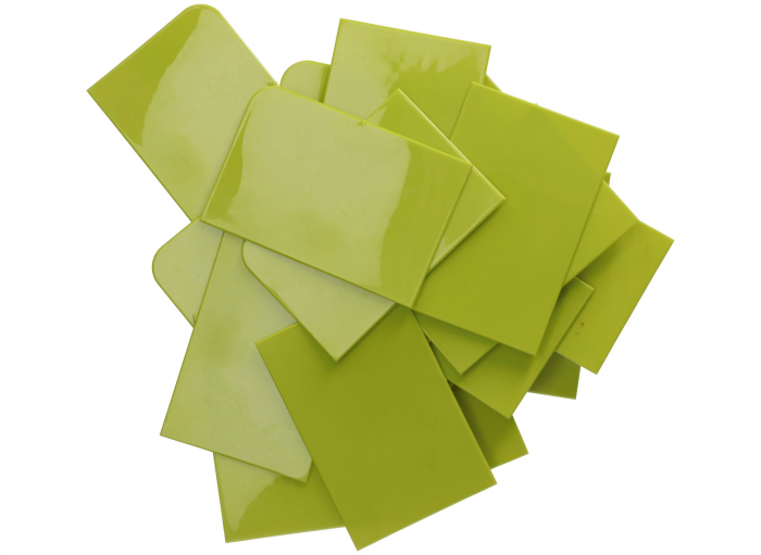 Spaclu flexibil,  Finixa PPM 25, din plastic, usor de curatat, 116 mm x 78 mm, verde [2]