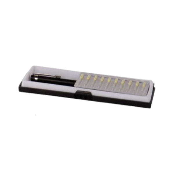 Set indepartare impuritati, 4CR 7550, culoare negru, pentru impuritati din lac si vopsea, contine 10 ace [1]