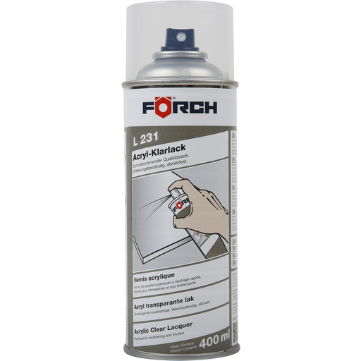 Spray lac acrilic 1K, Forch L231, culoare transparent, cantitate 400 ml [1]