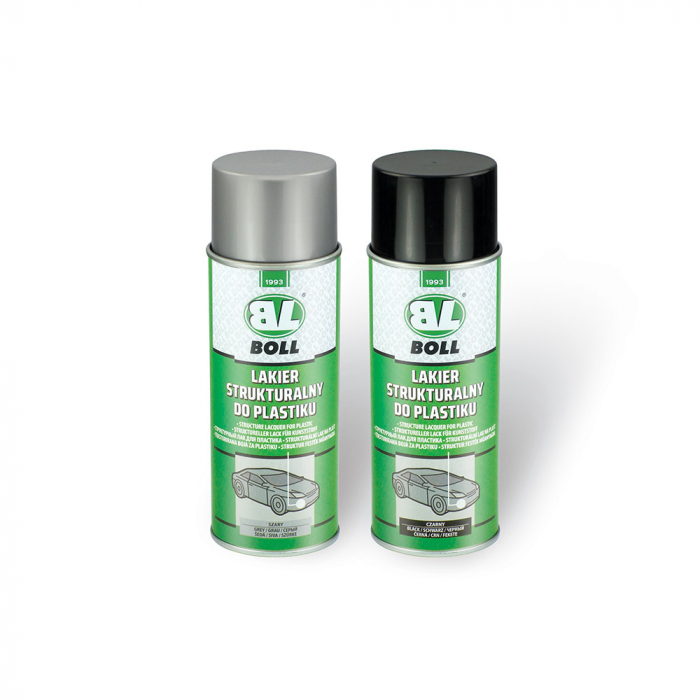 Spray vopsea structurata, Boll PRBL-111X, Bumper Paint, pentru plastic cantitate 400 ml [1]