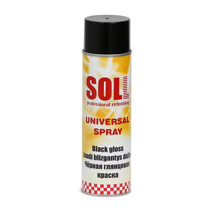 Spray vopsea, Soll 700009, culoare negru lucios, cantitate 500 ml [1]