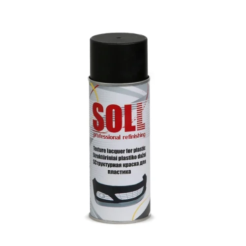 Spray vopsea texturat, Soll S700010, negru efect plastic pentru bara, bandouri, cantitate 400 ml [2]
