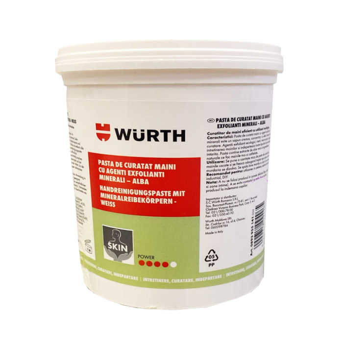 Pasta pentru curatarea mainilor, WURTH 893 955 141, indepartarea uleiului, grasimii si a altor impuritati , cantitate 1 litru [1]