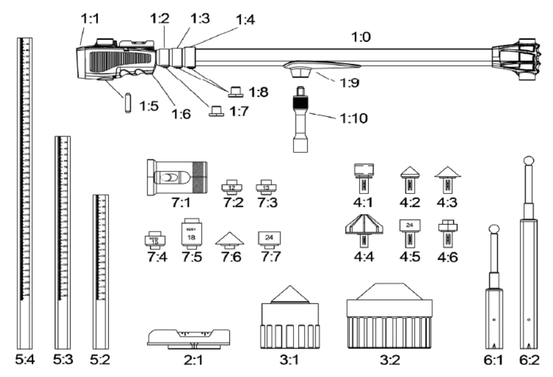 Rigla electronica caroserii, GYS GysMeter, pentru masurarea si verificarea caroseriei [4]