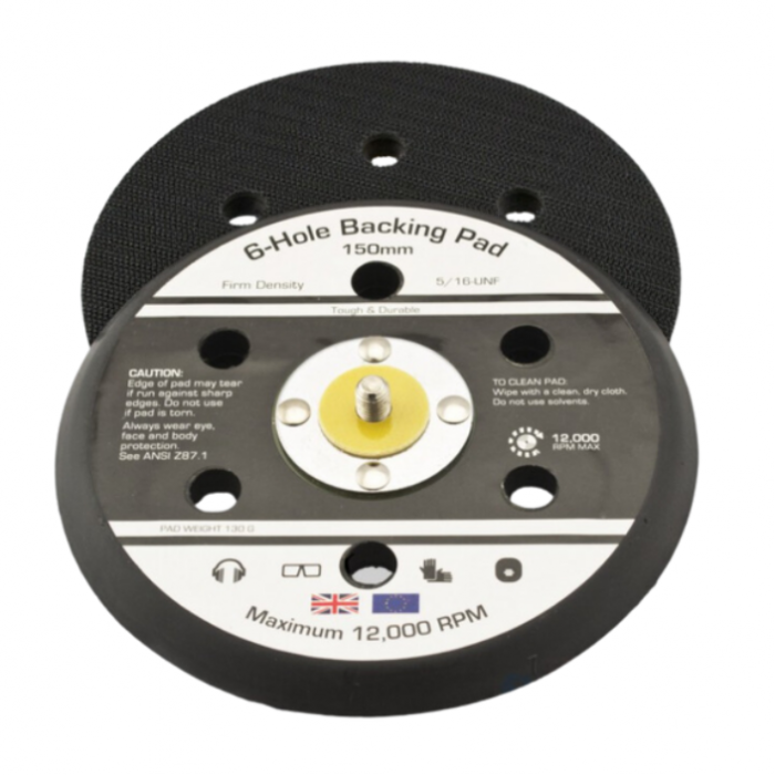 Suport de slefuire dur, Flexipads FP17420, prindere 5/16, diametru Ø 150 mm, 6 gauri [1]