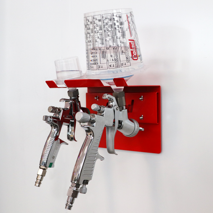 Suport pistol de vopsit, Colad 830, magnetic, pentru 2 pistole de vopsit [2]