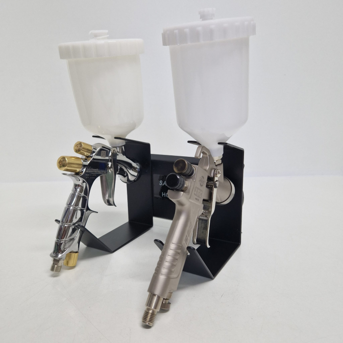 Suport dublu pentru pistol de vopsit, Sagola 40000246, metalic cu suport magnetic, pentru 2 pistoale [5]