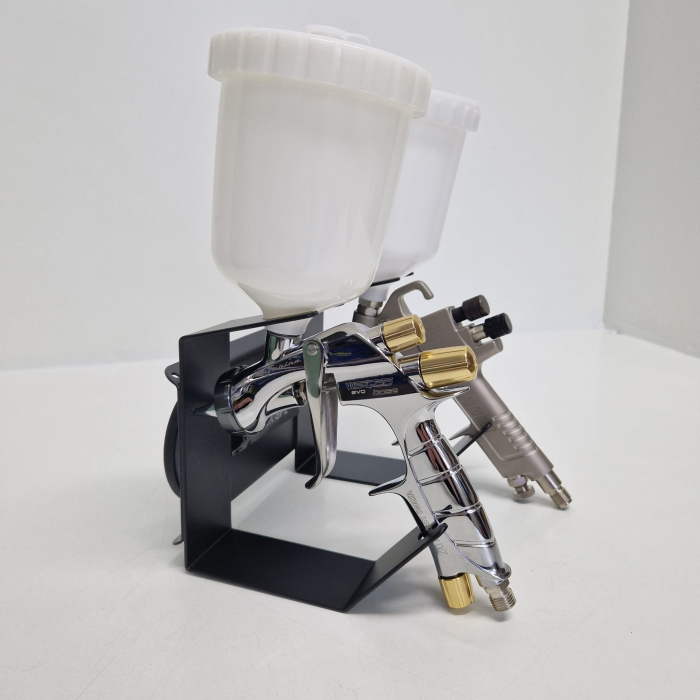 Suport dublu pentru pistol de vopsit, Sagola 40000246, metalic cu suport magnetic, pentru 2 pistoale [2]